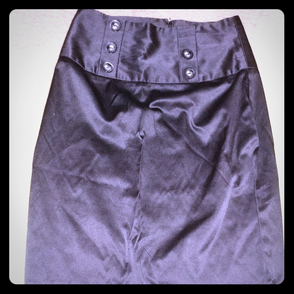 Black Silk Skirt